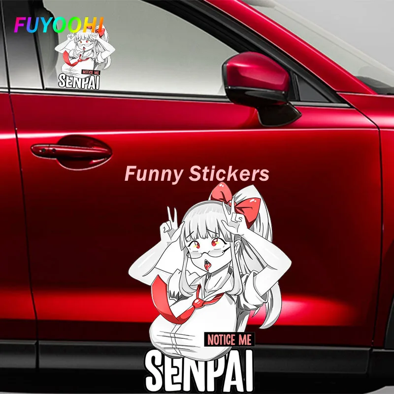

FUYOOHI Exterior/Protection Funny Stickers Anime Girl Car Sticker Personality Decal Motorcycle Refrigerator Waterproof Car Wrap