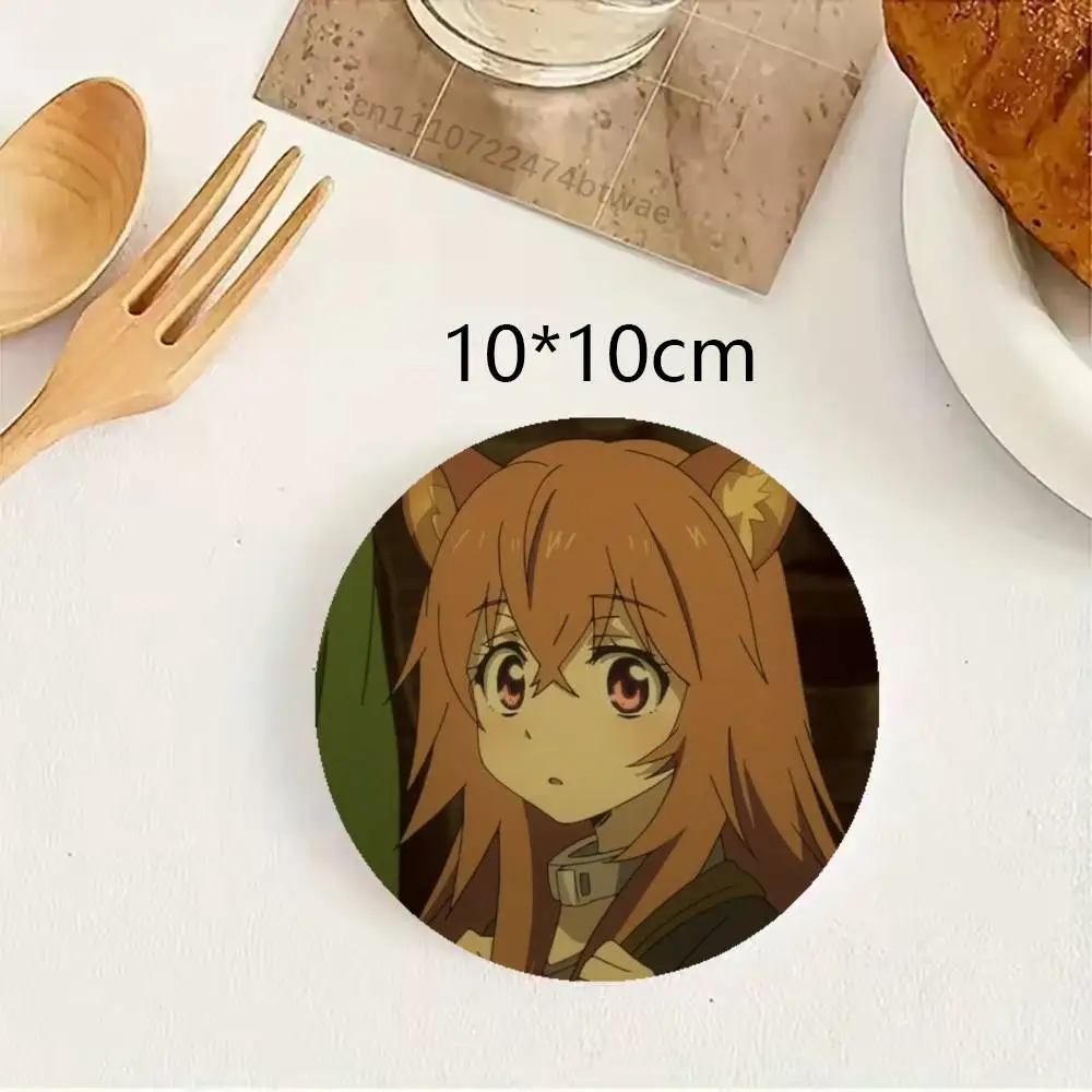 Фото Подставка для кружки S-Shield Hero TRotSH Raphtalia из дерева, термостойкая, для чая и кофе, декоративная подставка под посуду №5