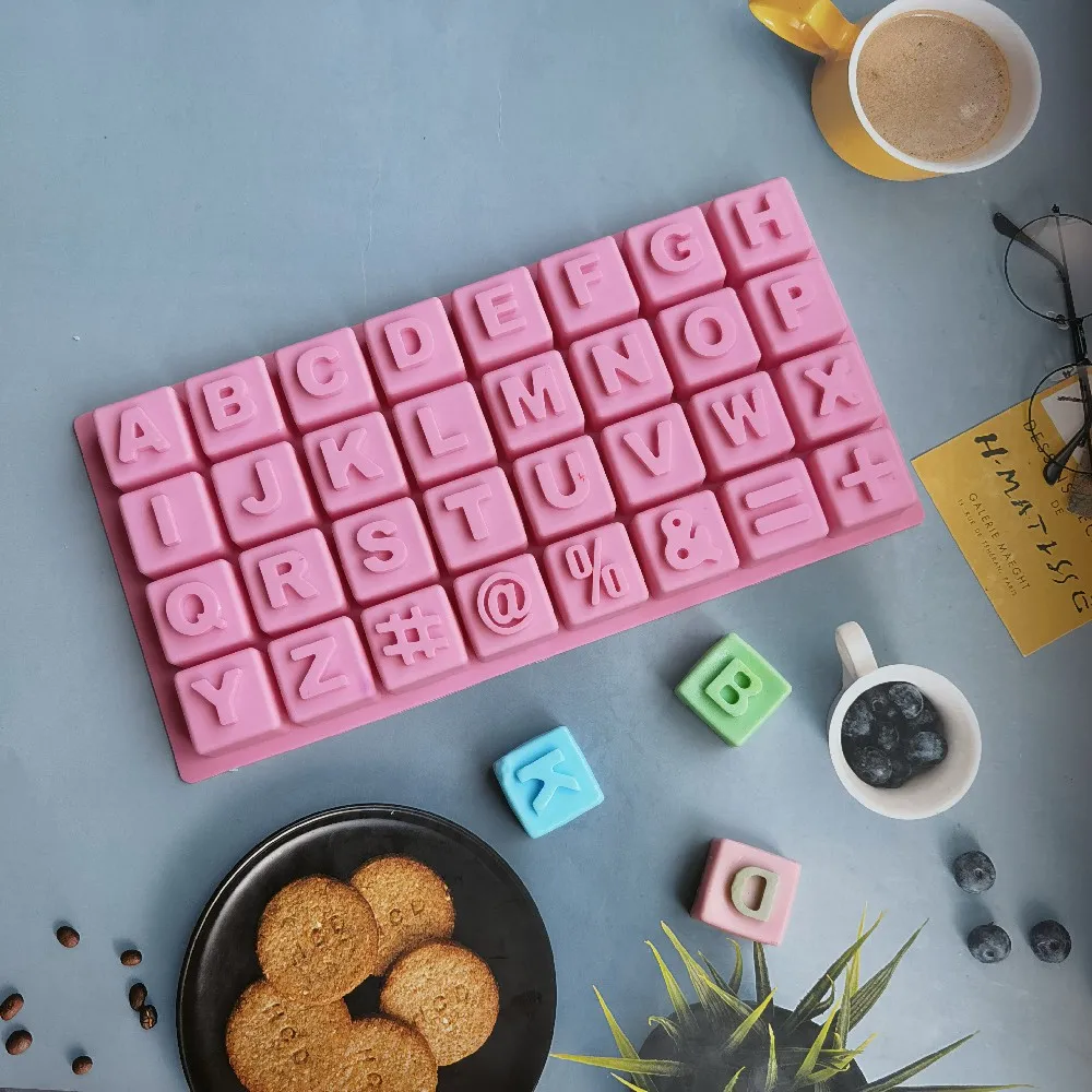 Силиконовая форма для торта 26 букв английского алфавита шоколада льда конфет