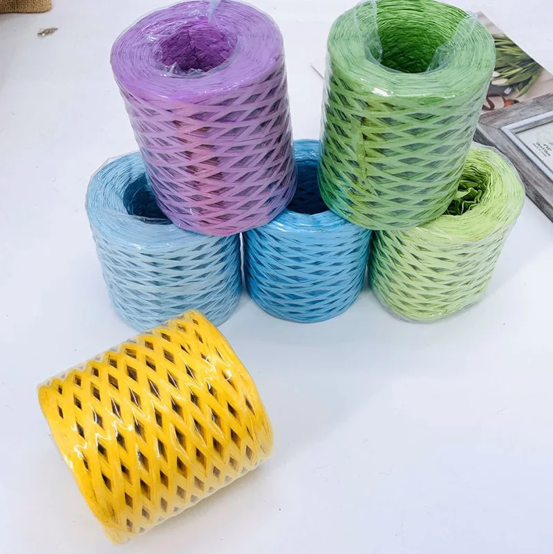 Фотобумажная веревка плюшевая 200 м лента ручной вязки сделай сам упаковка для