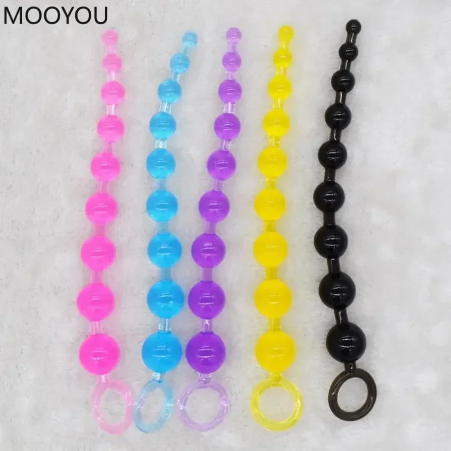 Сверхдлинная силиконовая Анальная пробка анальные бусины фотоэлемент для