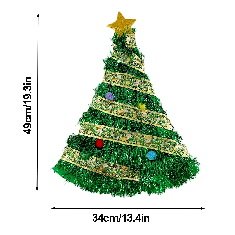 Красочная светодиодная светящаяся шапка для рождественской елки рождественская