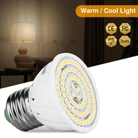led light cup e27 e14 b22 gu10 household high brightness energy saving light bulb 2835 plastic light cup