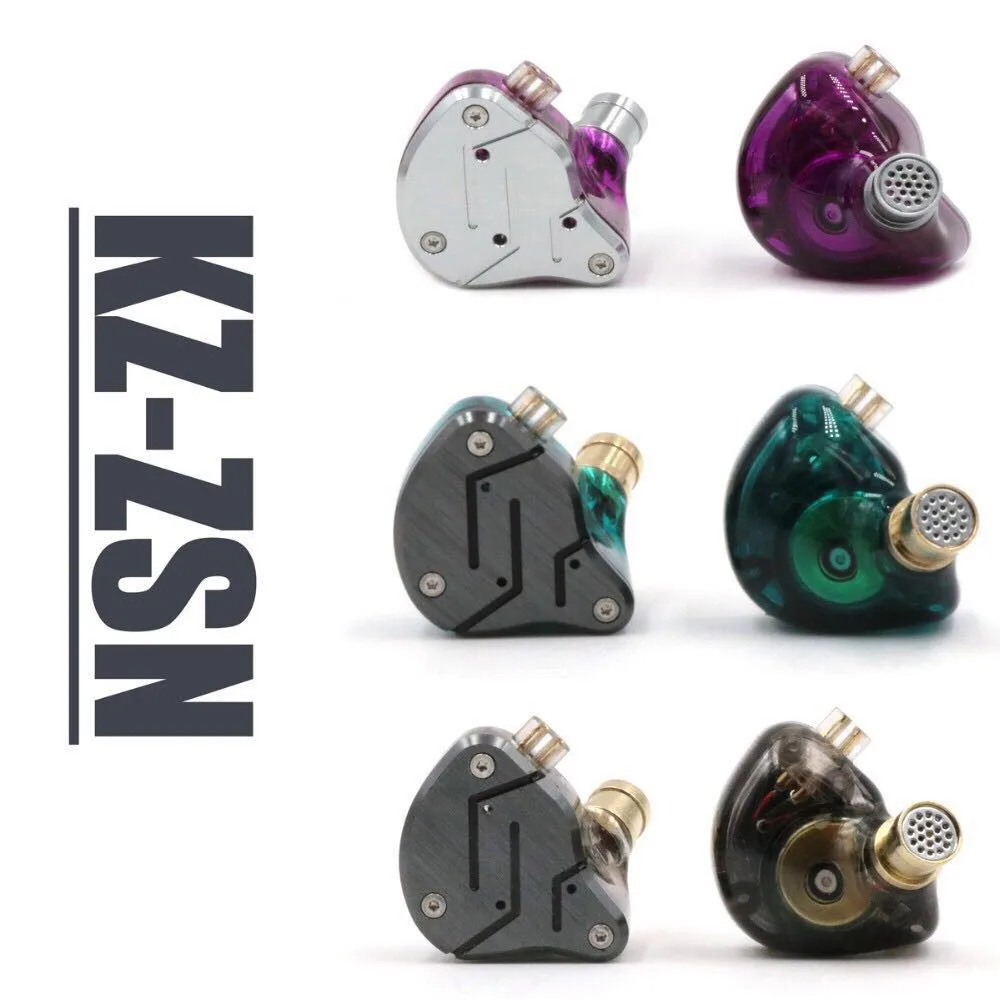 

KZ ZSN 1DD+1BA Armature Dual Driver Earphone Detachable In Ear Audio Monitors Noise Isolating HiFi Music Sports Earbuds