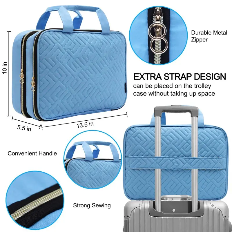 Hanging Toiletry Bag for Women Gift, Large Capacity Travel Toiletry Bag with Hanging Hook Makeup Organizer for Toiletries Access