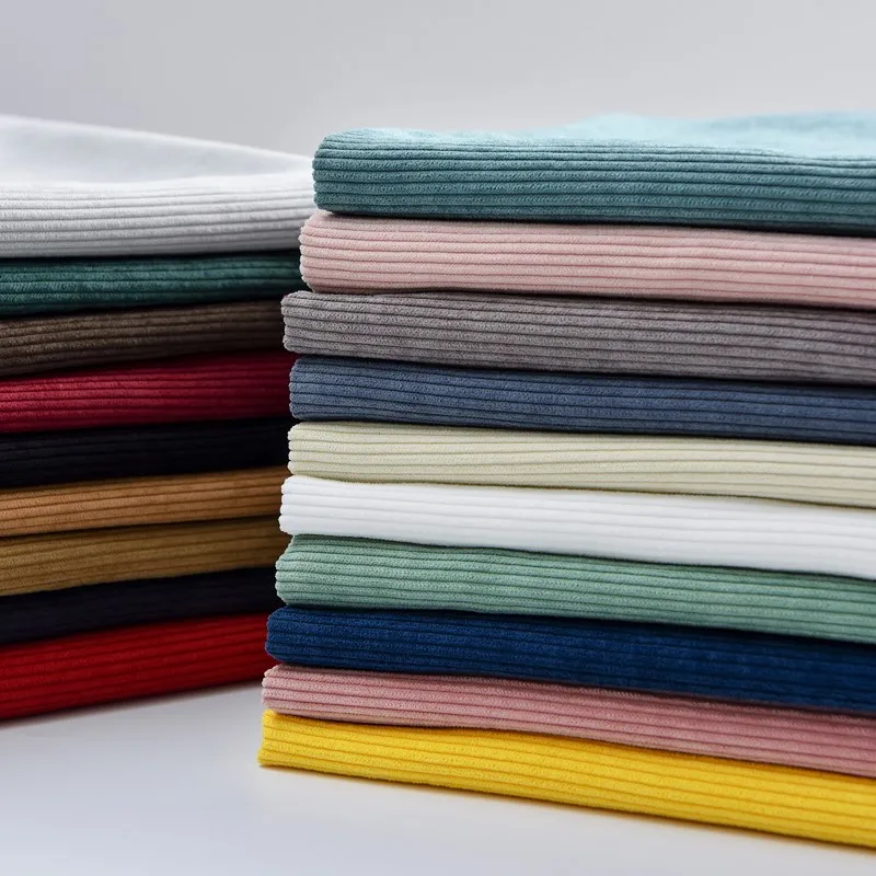 8 Вельветовая однотонная ткань толстая фланелевая куртка рубашка брюки диван