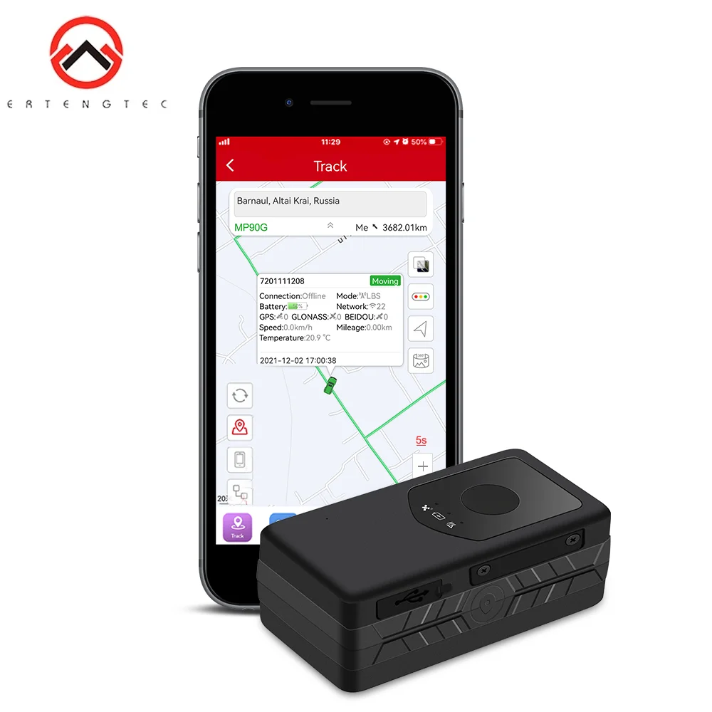 Ertengtec 4G MP90G Автомобильный GPS трекер MiCODUS персональное отслеживающее устройство 3000 мАч голосовой монитор SOS Движение Сигнализация Пожизненное бесплатное приложение