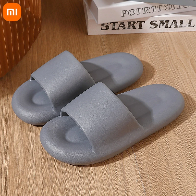 2023 New Xiaomi Men Fashion Home Slippers Outdoor Non-Slip Rubber Slippers EVA Indoor Soft Sole Couple Sandals Women Beach Shoe