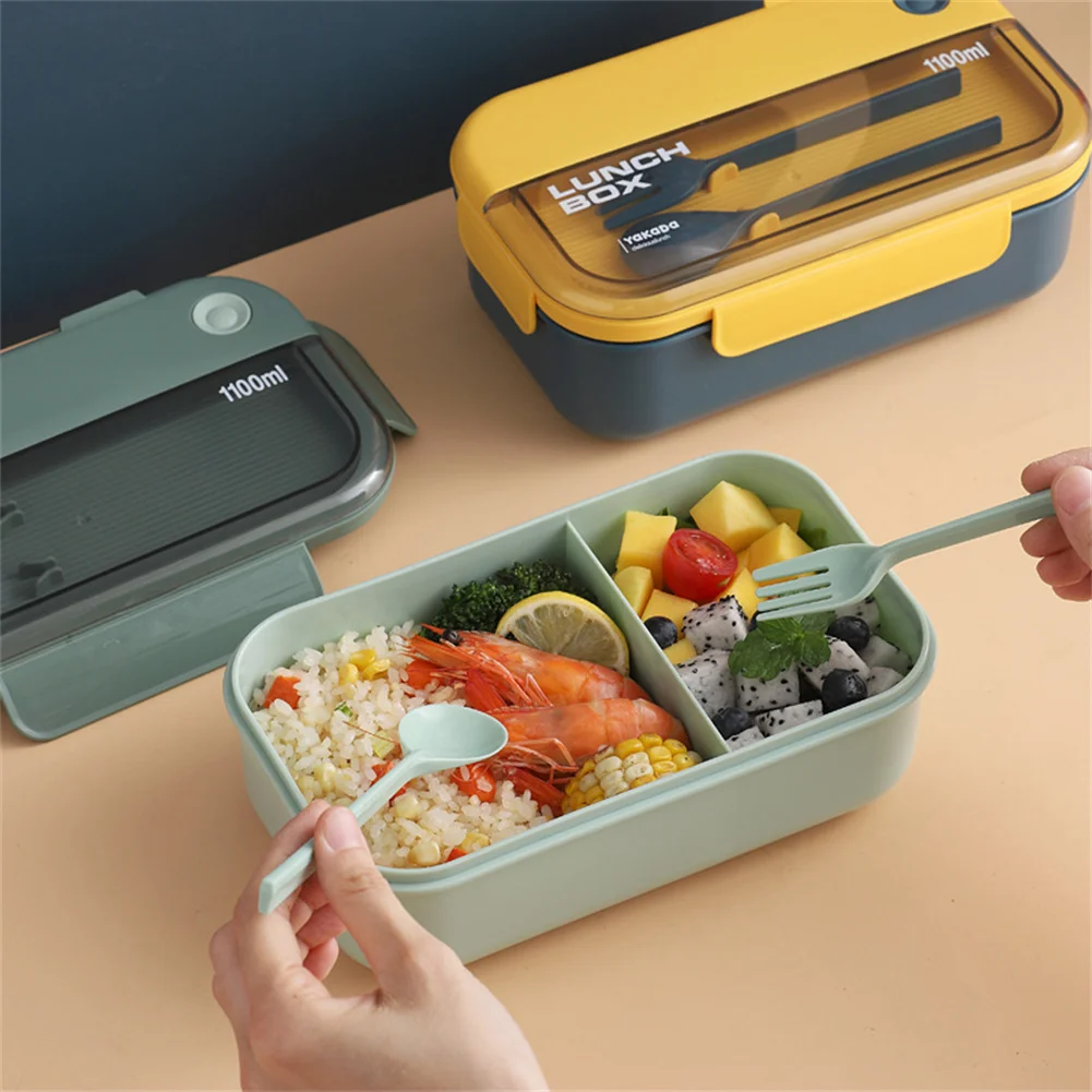 

Lunch Box Bento Box Wheat Straw Dinnerware For Children Office Worker Microwave Heating Lunch Container Food Storage Box