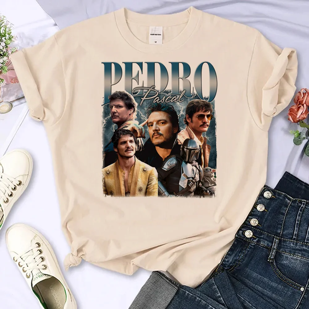 

Pedro Pascal Tee women summer t-shirts girl designer funny clothing