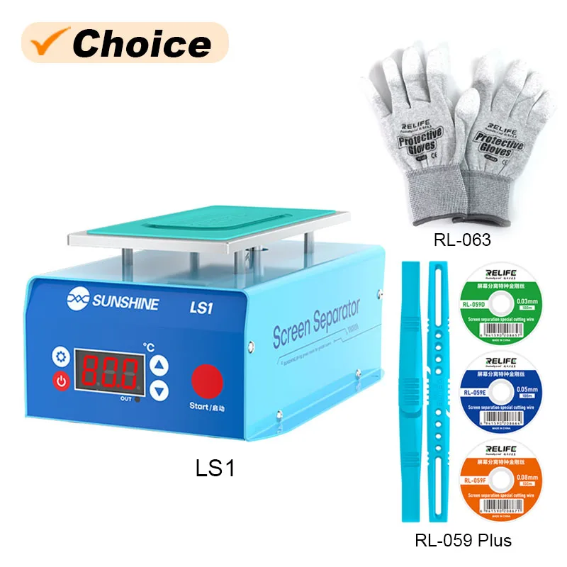 Sunshine Ls1 Сепаратор Обогрева Экрана Телефона Rl-059plus Антистатический Ремешок На