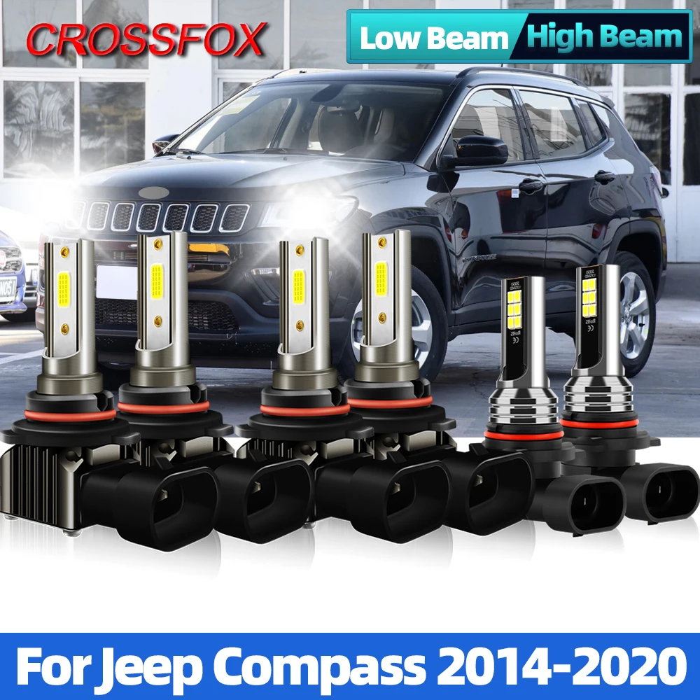 

Led Headlight Bulbs Car Lights LED H11 HB3 9005 6000K 240W 40000LM Auto Headlamps For Jeep Compass 2014-2016 2017 2018 2019 2020
