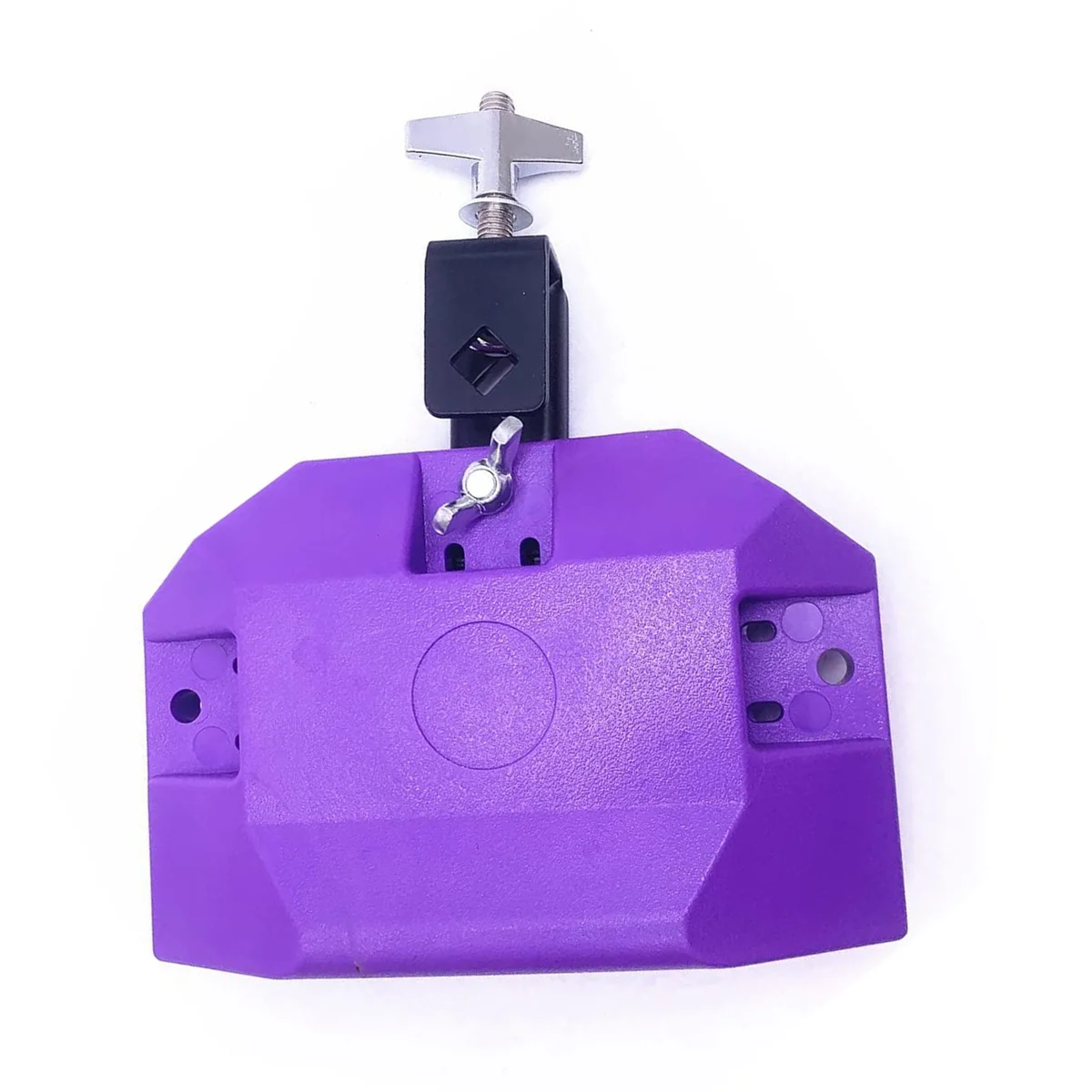 

Барабанный блок для латиноамериканских ударных музыкальных инструментов пластиковый с 3-сторонним креплением средний шаг (фиолетовый)