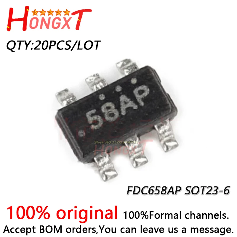 20 шт., новинка 100%, FDC658AP 58AP, 55 А, Φ.