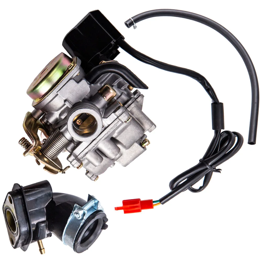 Карбюратор Carby Carb и впускной коллектор для Rex RS 400 450 460 GY6 50cc 60cc 400/RS 450/RS 460/GY6 50cc/GY6