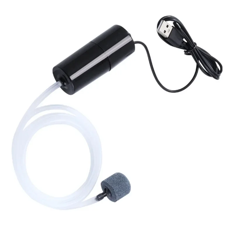 USB-аквариумный воздушный насос с каменной и силиконовой трубкой