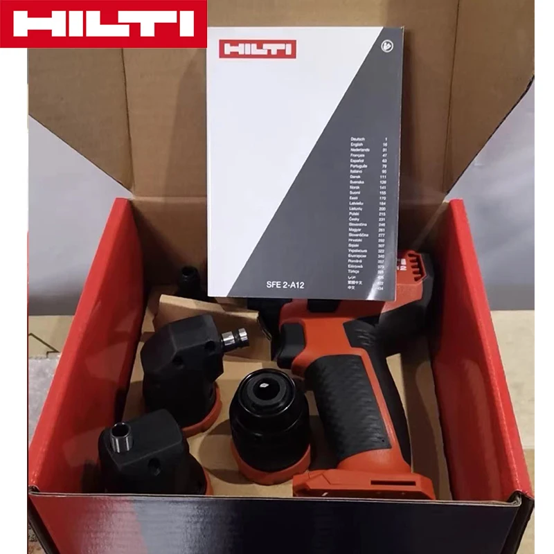 Шуруповерт HILTI SFE 2-A12 с безщеточным двигателем и беспроводным питанием 1/4 дюйма многофункциональный дрель-шуруповерт для домашнего использования.