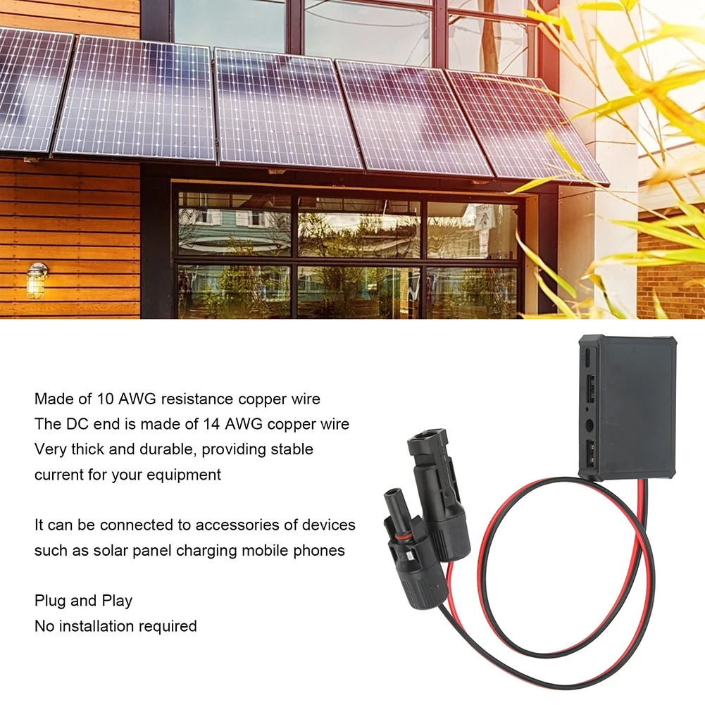 Контроллер системы питания для солнечной панели с разъемом типа C 2 USB-интерфейса 1