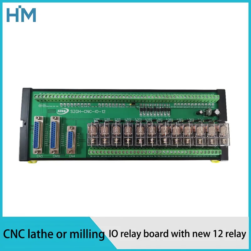 IO relay board with new 12 relay for CNC lathe or milling controller
