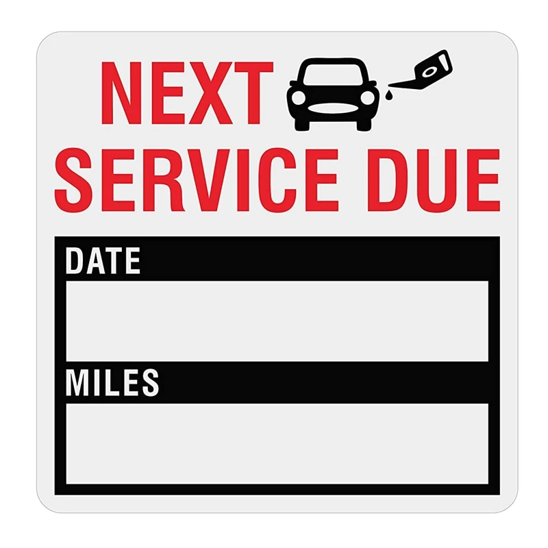 

Наклейки в рулоне для замены масла, 2x2 дюйма, 300 шт.