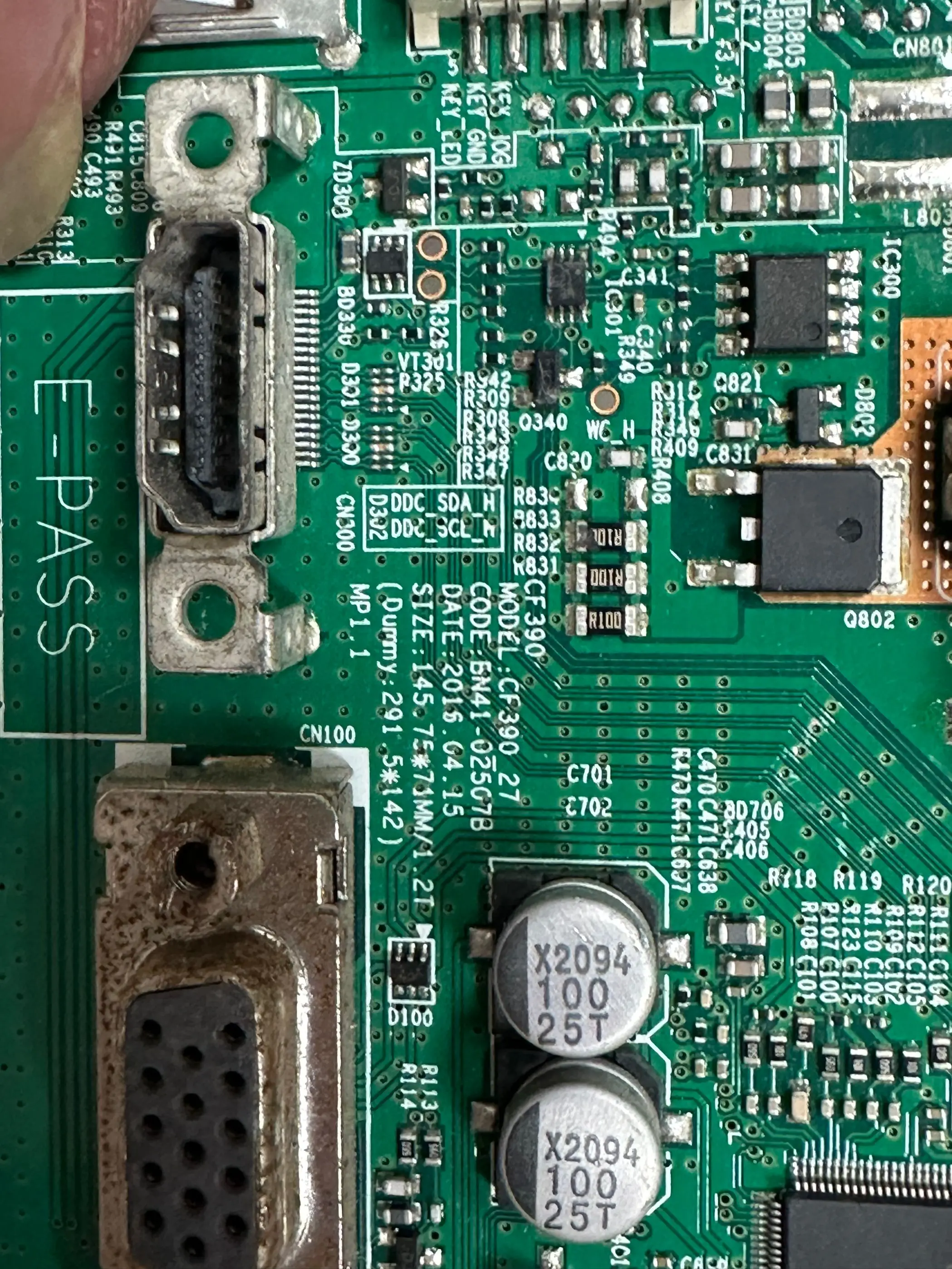 Оригинальная материнская плата C24F390FHU C24F396FHU C24F390FHN C27F390FH C27F396FHC C27F391F