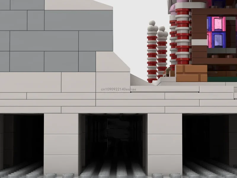 1518 шт. Рождественский пряничный домик база диорама пейзаж строительные блоки