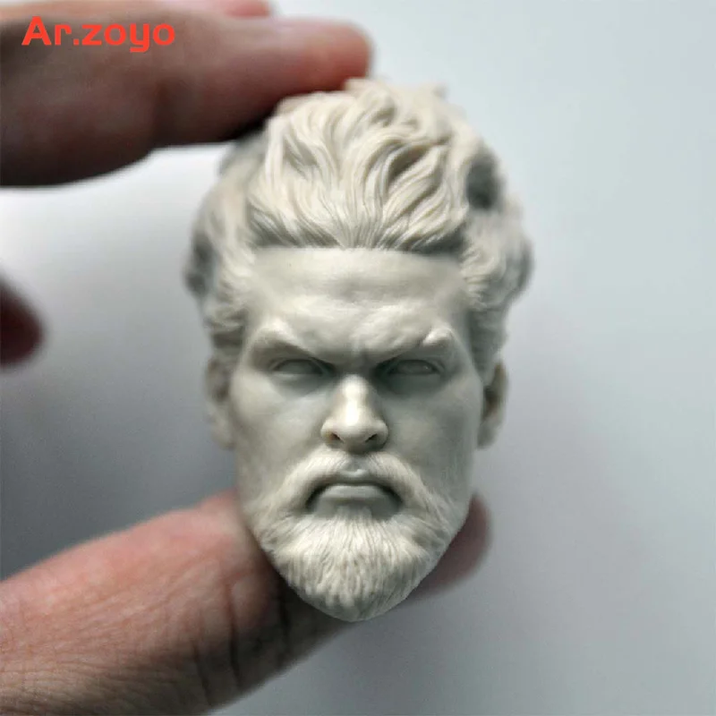 

Без рисунка, масштаб 1/6, голова морского короля, Неокрашенная, подходит для модели резьбы, подходит для экшн-фигурки солдата 12 дюймов