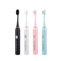 sonic electric toothbrush for adults kid 6 mode smart timer whitening tooth brushes ipx7 waterproof usb charger replaceable head