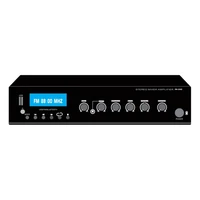 home pa mixing amplifier with btsdfm led display for school and building