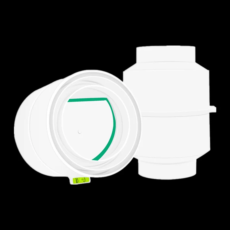 Válvula de retención de ventilador de escape, tubo redondo antiolor de PVC, accesorios de sistema de ventilación para baño y cocina, 80/110mm