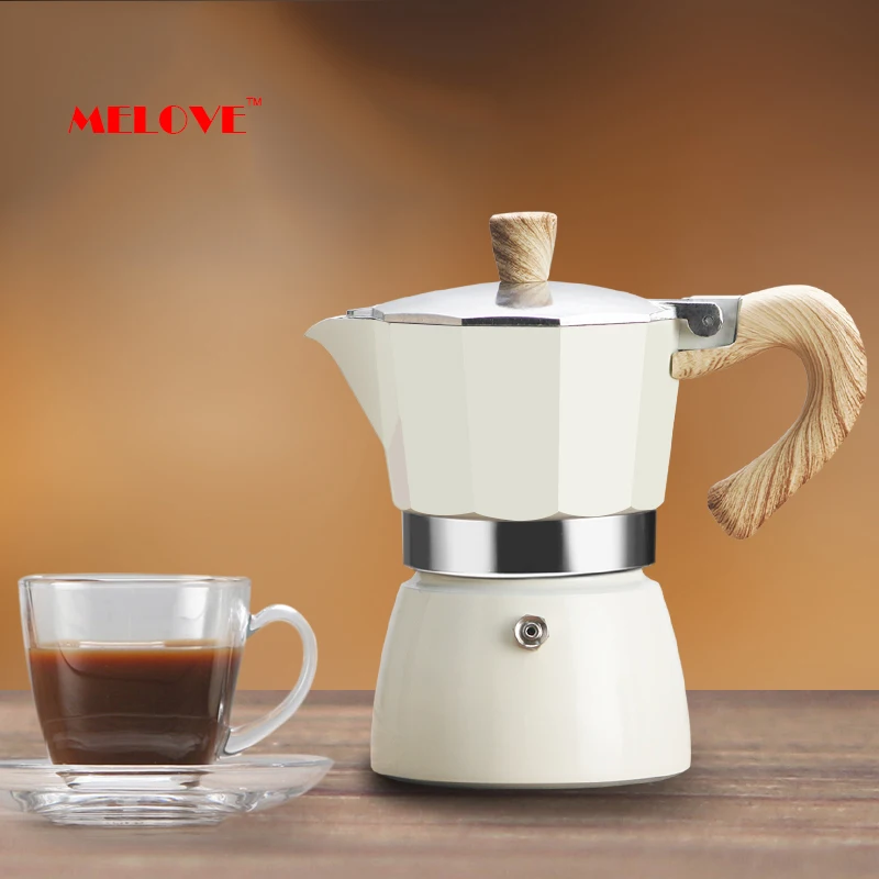 Котелок Moka итальянская кофемашина эспрессо алюминиевая гейзерная кофеварка