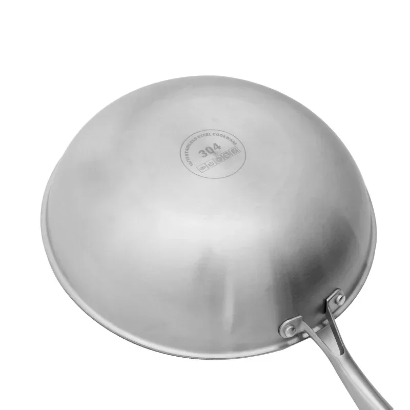 nieprzywierającego się naczynia kuchenne 32 cm/34 cm Wok 304 z powłoką niepalącą nierdzewną