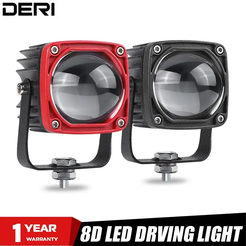 

Светодиодная лампа дальнего света, 2-дюймовый прожектор для мотоцикла, пикапа, бульдозера, прицепа