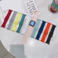candy silicone watch band for apple watch series se 7 6 5 4 3 2 sports strap rubber watchband for iwatch 45 40mm 44mm 38mm 42mm
