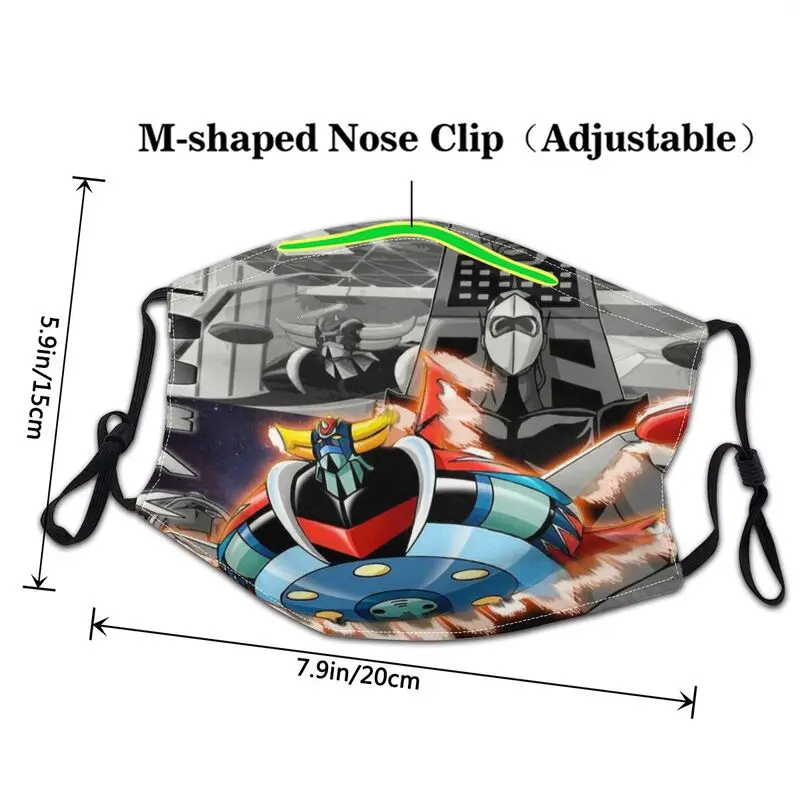 Неодноразовая маска для лица унисекс с аниме Mazinger Z |