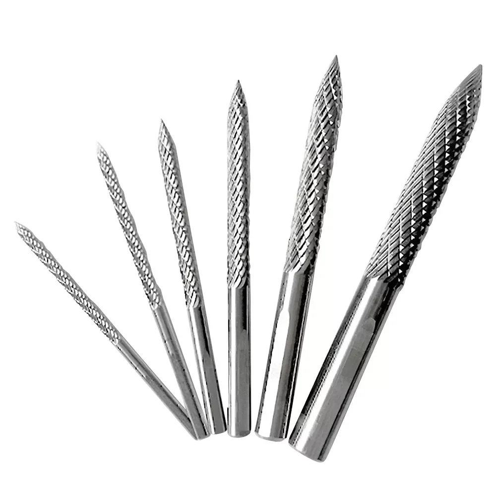 

Solid Carbide Cutter Rotary Burrs 6 Size Shanks Carbon Steel Drill Bit Pneumatic Drill Bit Patch Plug Tire Repair Tool