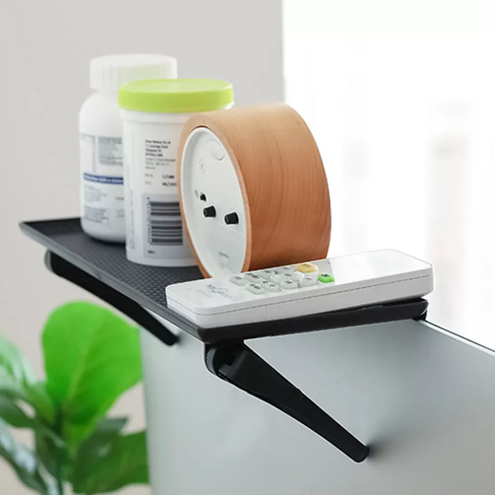 

Storage shelves tv converter rack adjustable screen top shelf office computer monitor stand sundries organizer