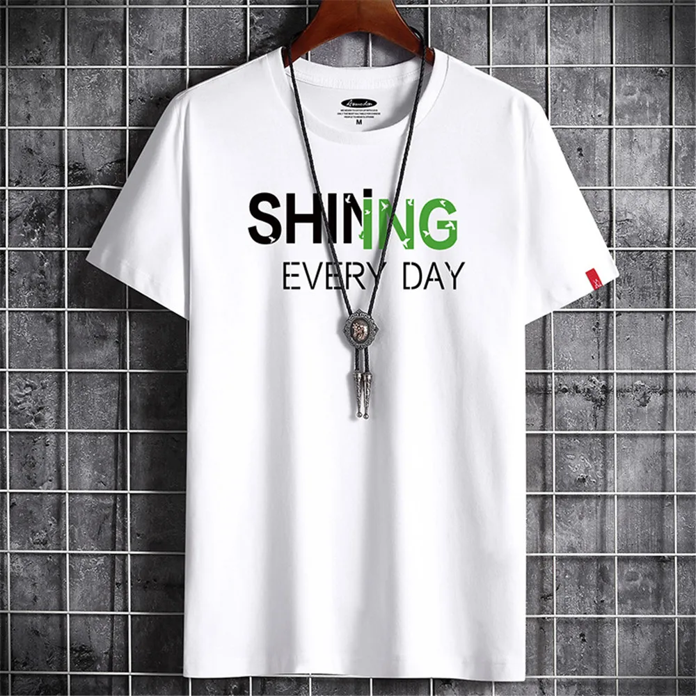 

Новинка весна-лето 2022, Повседневная модная футболка с коротким рукавом для мужчин и женщин, удобная уличная футболка для фитнеса с круглым в...