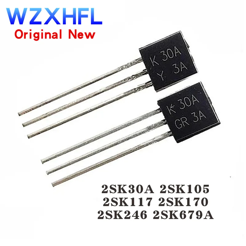 

10Pcs New 2SK30A K30A TO-92 K105 2SK105 2SK117-BL 2SK117 K117 2SK170 2SK170-BL K170BL 2SK246 K246 2SK679A K679