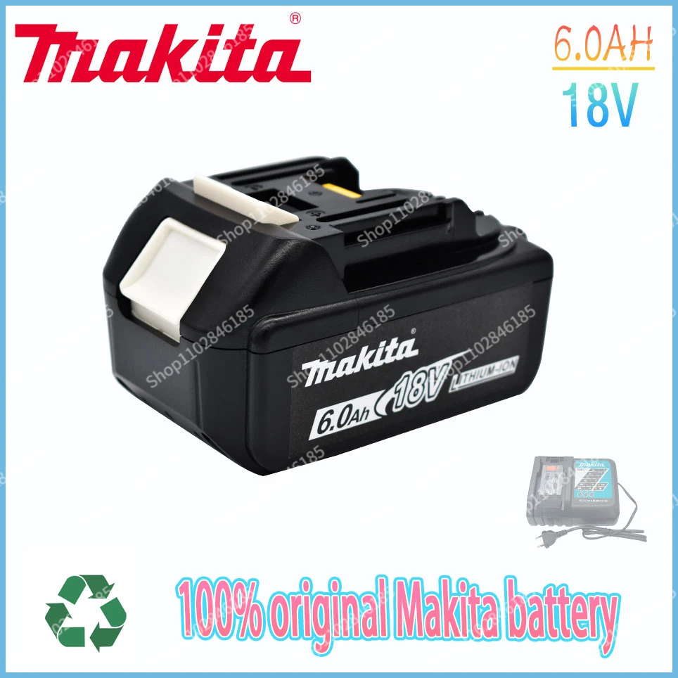 

100% Оригинальный 18V Makita 3,0/4,0/5,0/6.0Ah перезаряжаемый аккумулятор для электроинструмента с аналогичной литий-ионной батареей BL1860B BL1830 BL1850