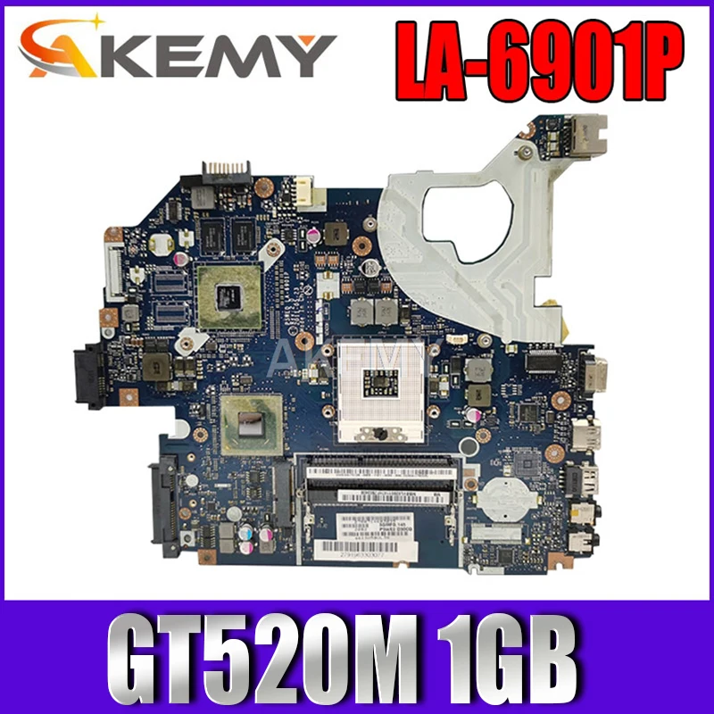 

P5WE0 LA-6901P motherboard For Acer 5750 5750G 5755 laptop motherboard HM65 GT520M 1gb original Test motherboard