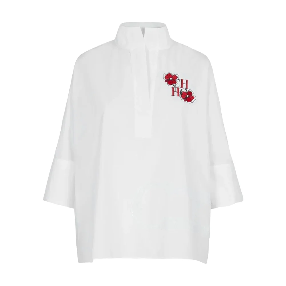 Белая Элегантная блузка из 100% хлопка, элегантные Молодежные женские блузки с коротким рукавом, топы, женские рубашки и блузки, женская рубашка, одежда