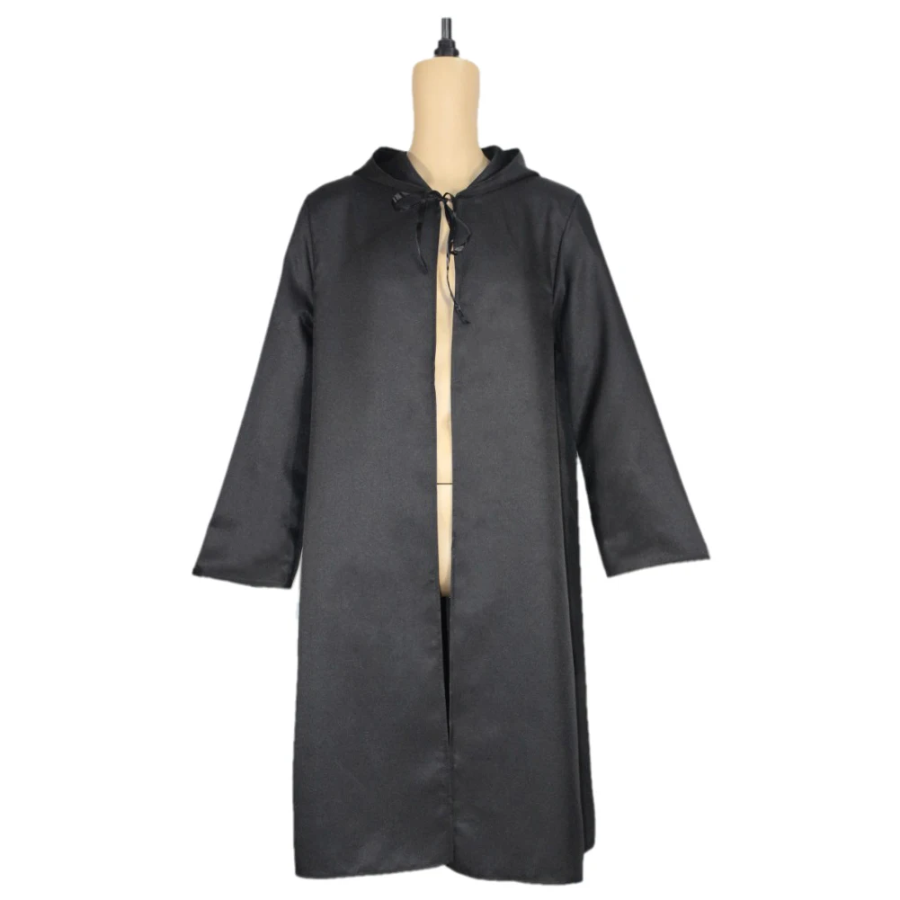 

Костюм Аниме с капюшоном для вечерние для мужчин и женщин, Свободный Длинный однотонный накидка из полиэстера для взрослых, для Хэллоуина, к...