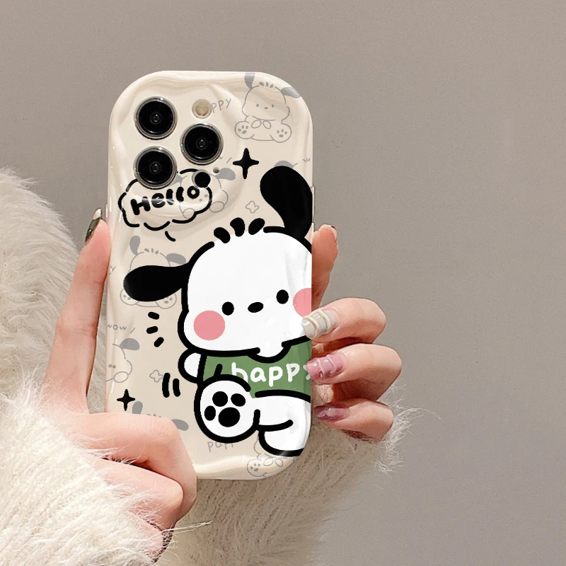 Чехол Sanrio Pachacco для Xiaomi Redmi Note 12S 12 4G 5G Turbo 11S 11 Pro Plus 10 9 9T 12C 11A Prime 10X 9A 9C 9i Белый