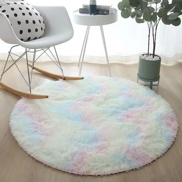 

Новинка 10853, ковер Nordic Tie-Dye, оптовая продажа, плюшевый коврик, одеяло для гостиной, спальни, напольная подушка для дома