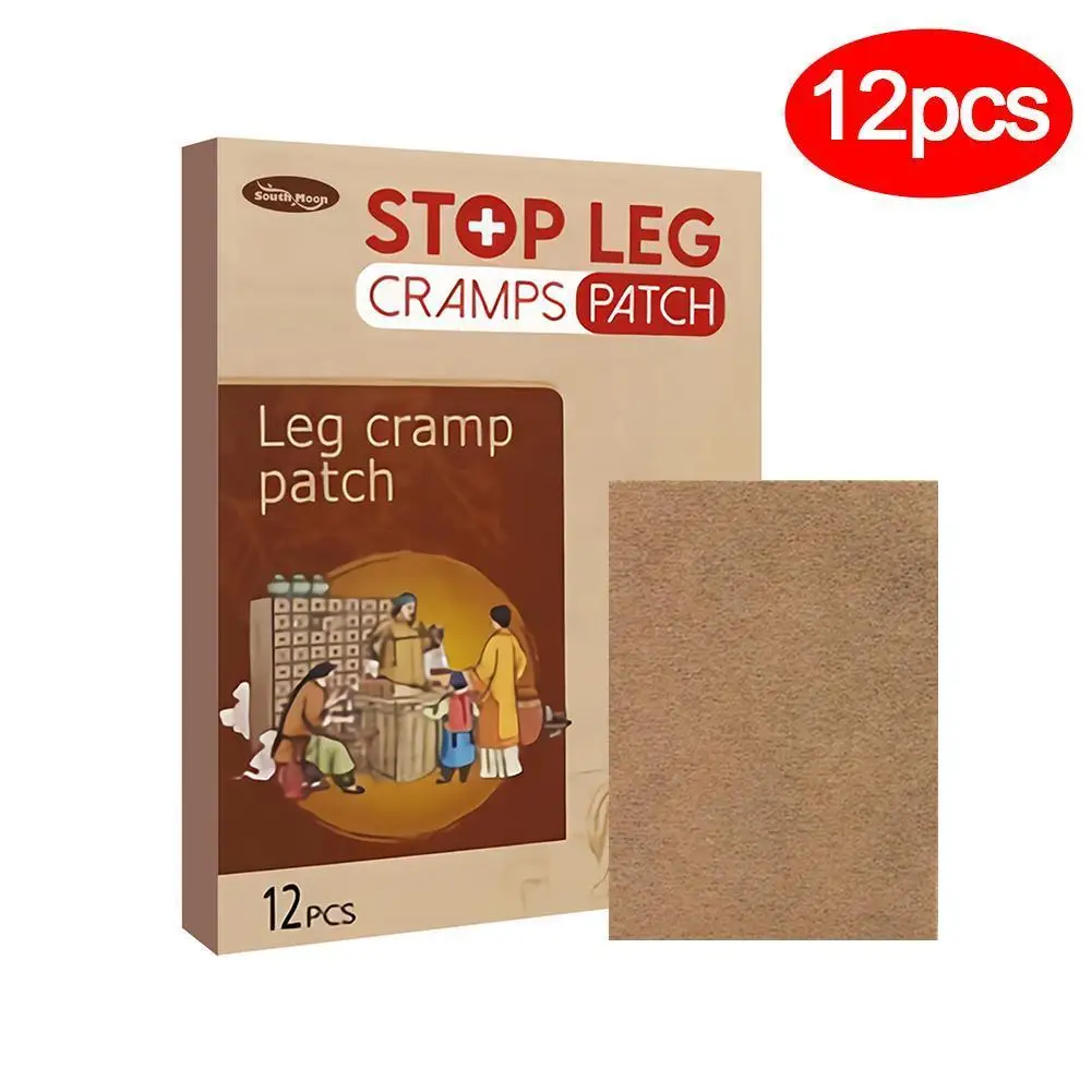 

12Pcs/Box Leg Cramp Treatment Patch Calf Toe Cramp Chinese Herbal Sticker Rheumatism Muscle Pain Relief Care Plaster