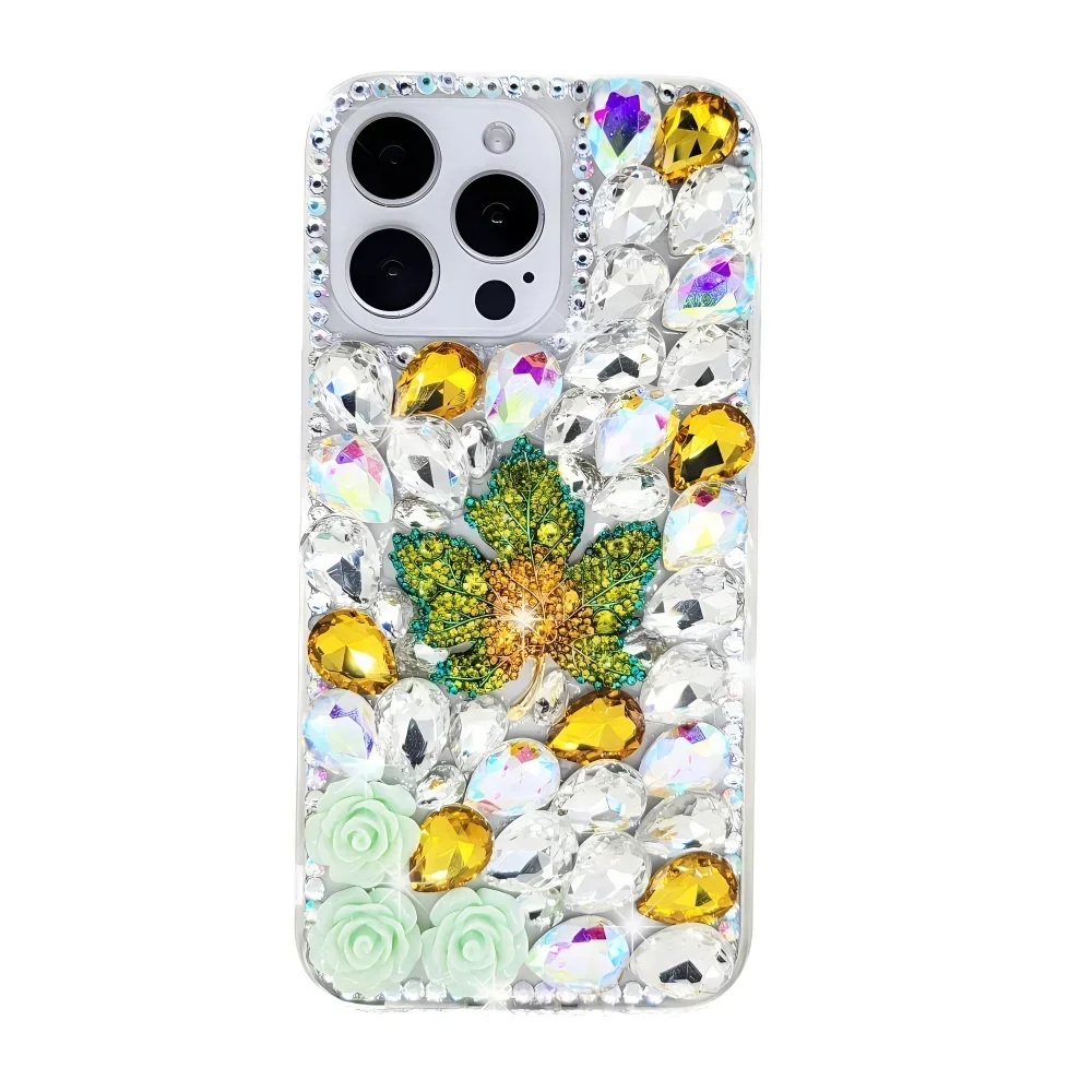 Чехол со стразами для iPhone 15 Pro Max 14 13 12 11 Xs XR 8 7 Plus SE 2020 2022 чехол телефона Sunjolly