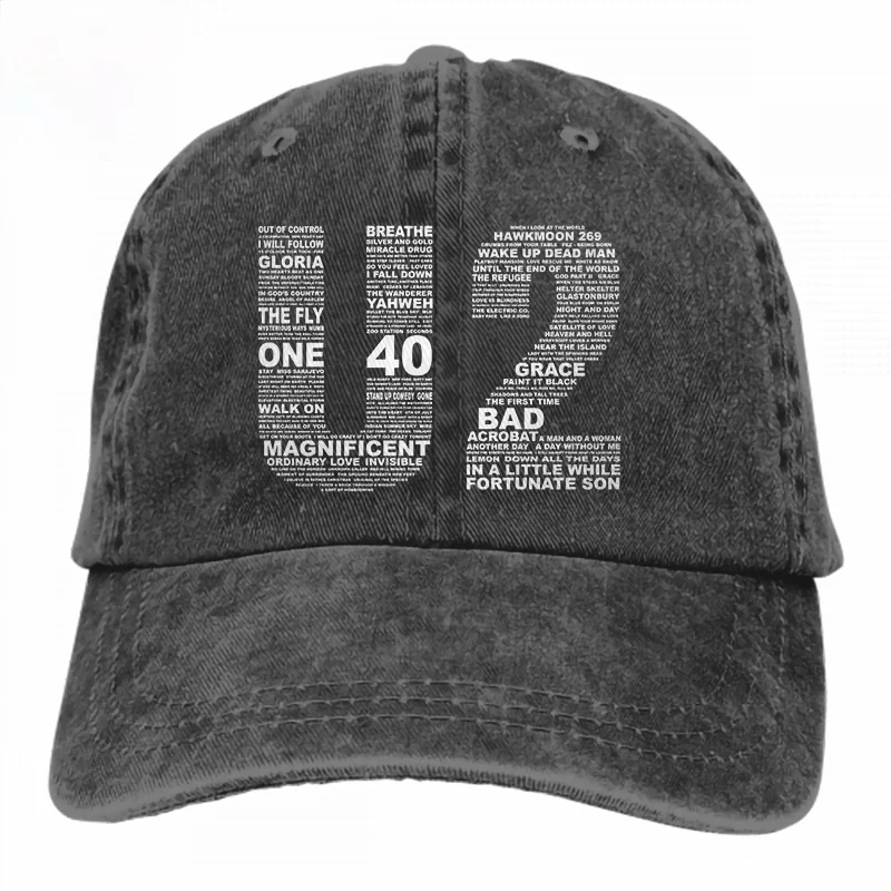 2020 best Selling U2 Band Hat Fashion Adjustable Denim Cap Baseball Unisex | Caps