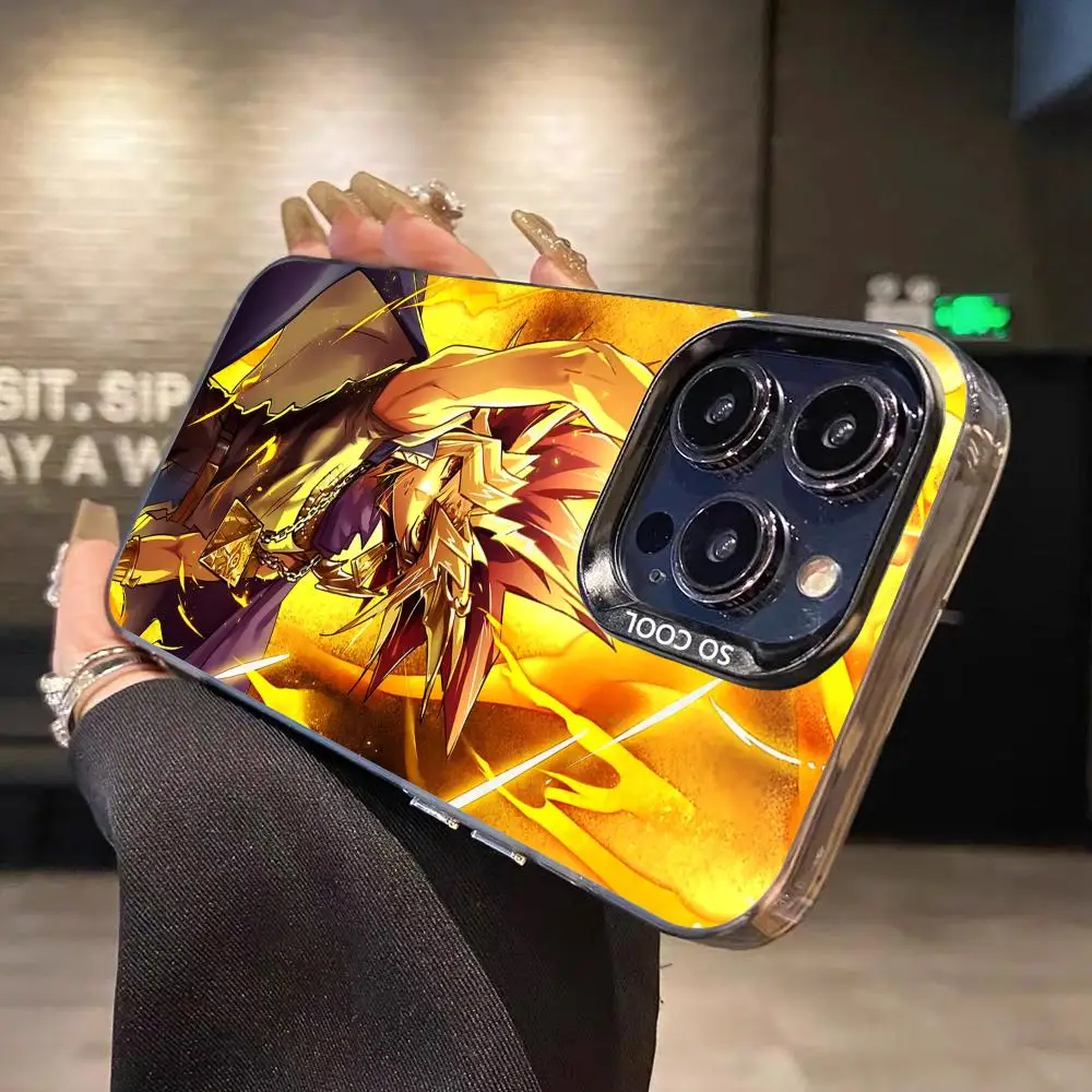 Фото Чехол для телефона Yugioh Yami Yugi для iPhone 17 16 15 14 13 12 11 X XR XS Air Pro Max Plus, черный, цветной, серебристый №5