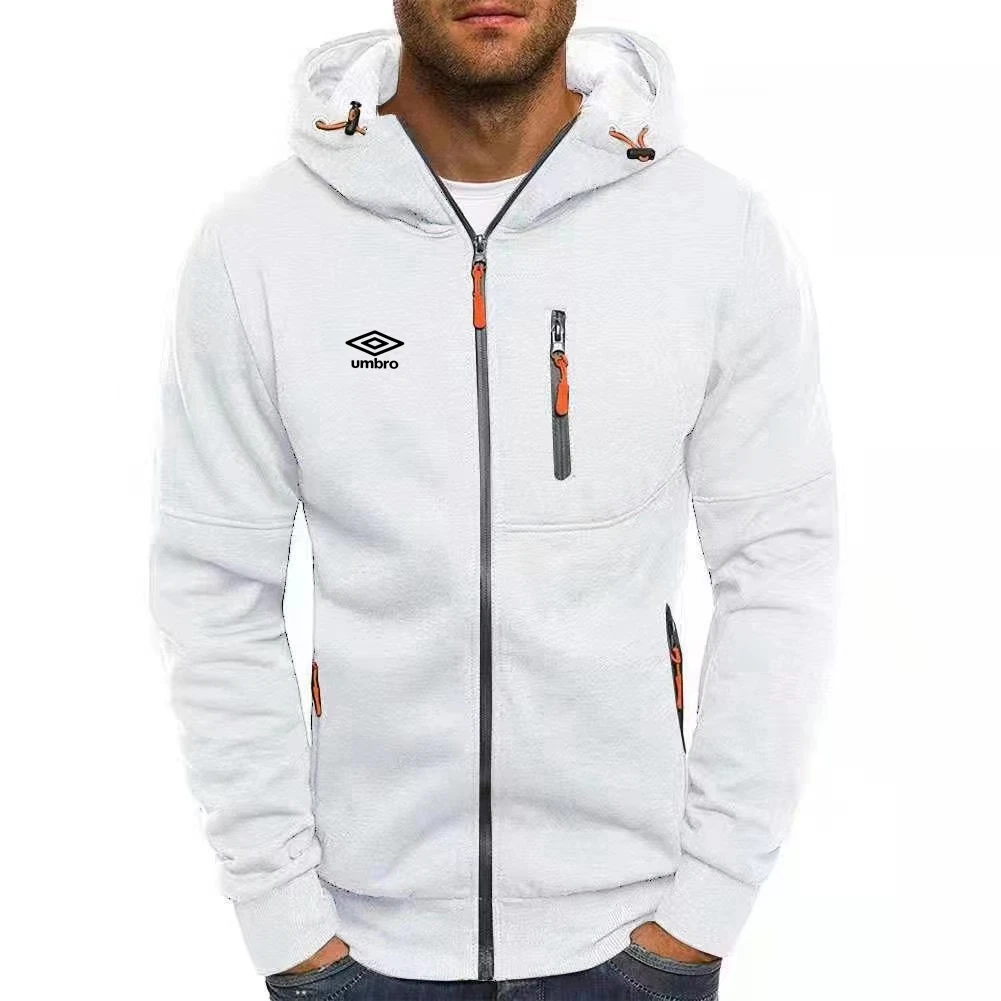 2024 umbro новая одежда кардиган с капюшоном на молнии мужской хип-хоп уличный